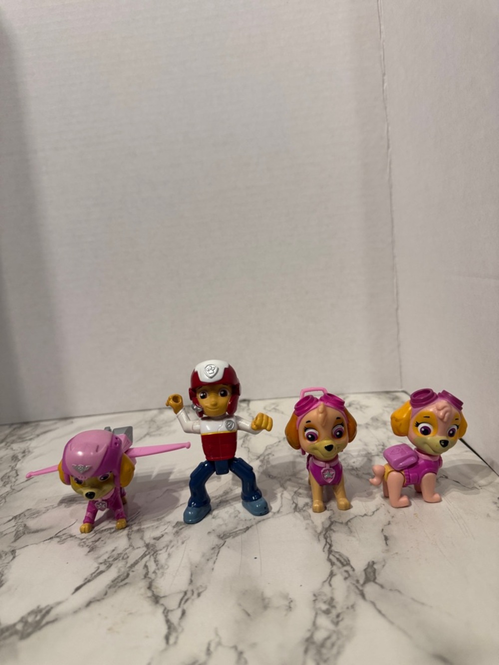 4 PAW Patrol Figures - Skye & Ryder -  Rescue Pups Nick Jr. Cake Toppers